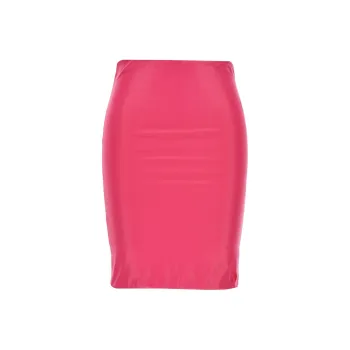 The Attico Metallic High Waist Beach Skirt