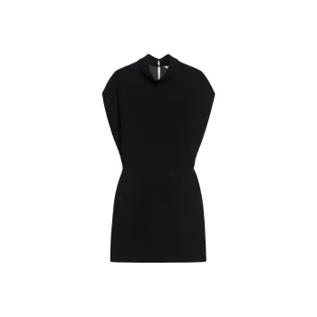 MaxMara Querce Collection Sheath Dress In Cady Sleeveless Dress Women's Black