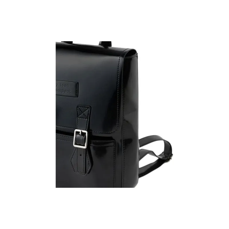 ZARA Polyurethane Backpack Mini Men's Black-3