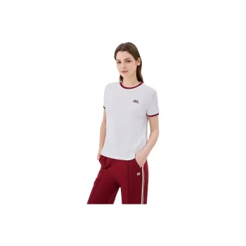 Elle Active T Shirts Women's White/Red