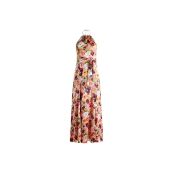 ALICE+OLIVIA Dita Floral print Halterneck Dress