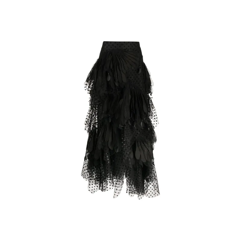 Zimmermann Casual Long Skirts Women's Black-0