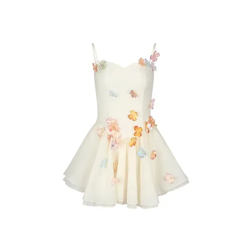 Incolore Slip Dresses Women's White