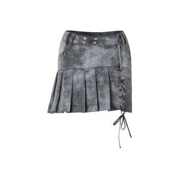 JYOSEI Slim Fit Skirt Women's Smoke Gray