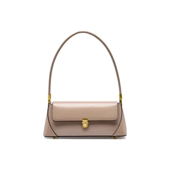 Bullrun Cow Leather Underarm Shoulder Bag Women's Black/Coffee/White/Taro Pink