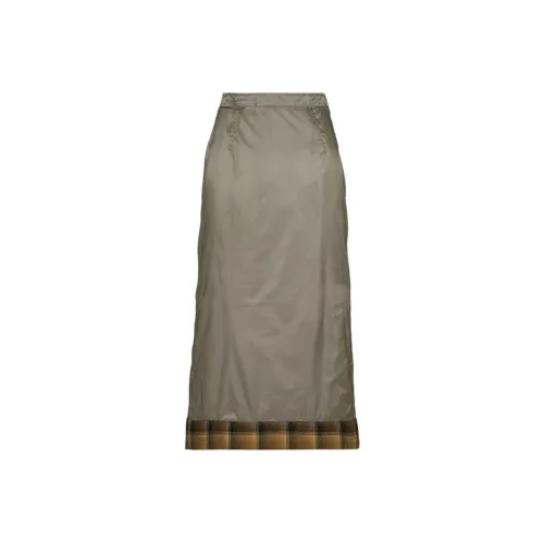 Maison Margiela X Pendleton Checked trim Semi sheer Skirt