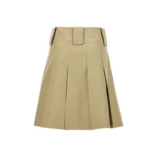 Burberry Pleated A Line Midi Skirt