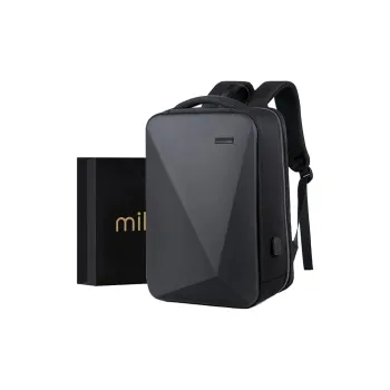 MILOOKY Polyester Backpack Regular Unisex Black