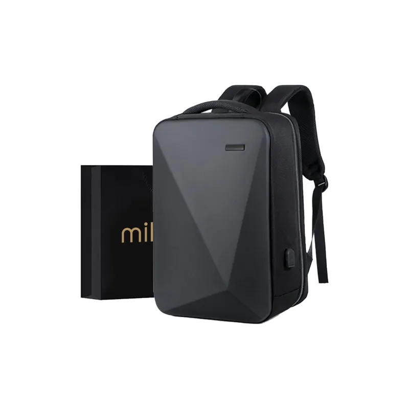 MILOOKY Polyester Backpack Regular Unisex Black-0