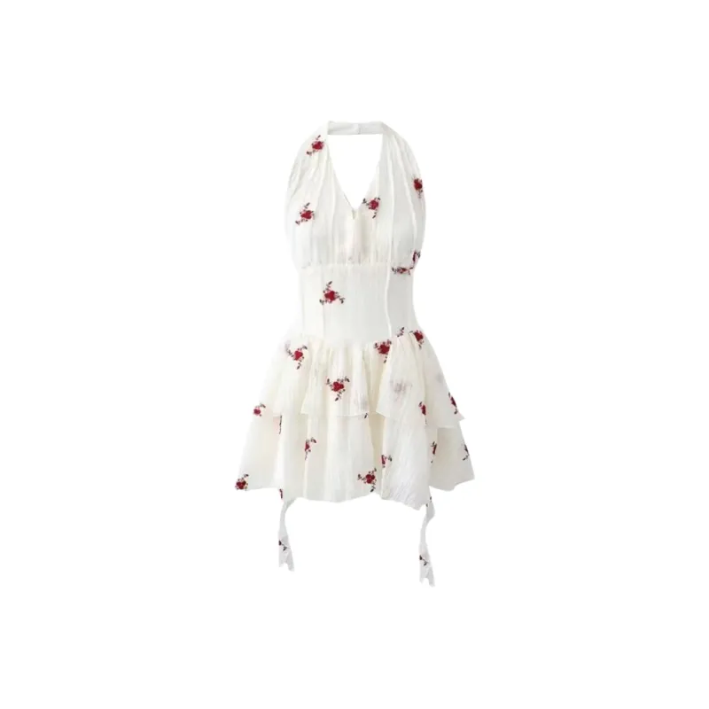 QYPRF Sleeveless Dress Women's Apricot-0