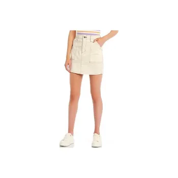 Dickies Denim Short Skirts Women's Beige