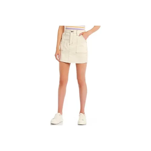 Dickies Denim Short Skirts Women's Beige