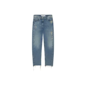 IRO NIGHT Albury Ripped Straight leg Jeans