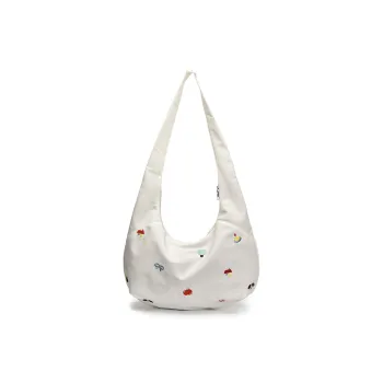 Single Warehouse Nylon Crossbody Bag, Shoulder Bag Regular Women's White/Black/Yellow/Khaki/Green