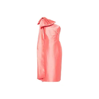 Marchesa Notte Mikado Midi Dress
