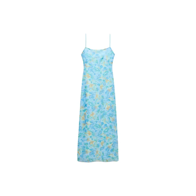 ZARA Slip Dresses Women's Blue-0