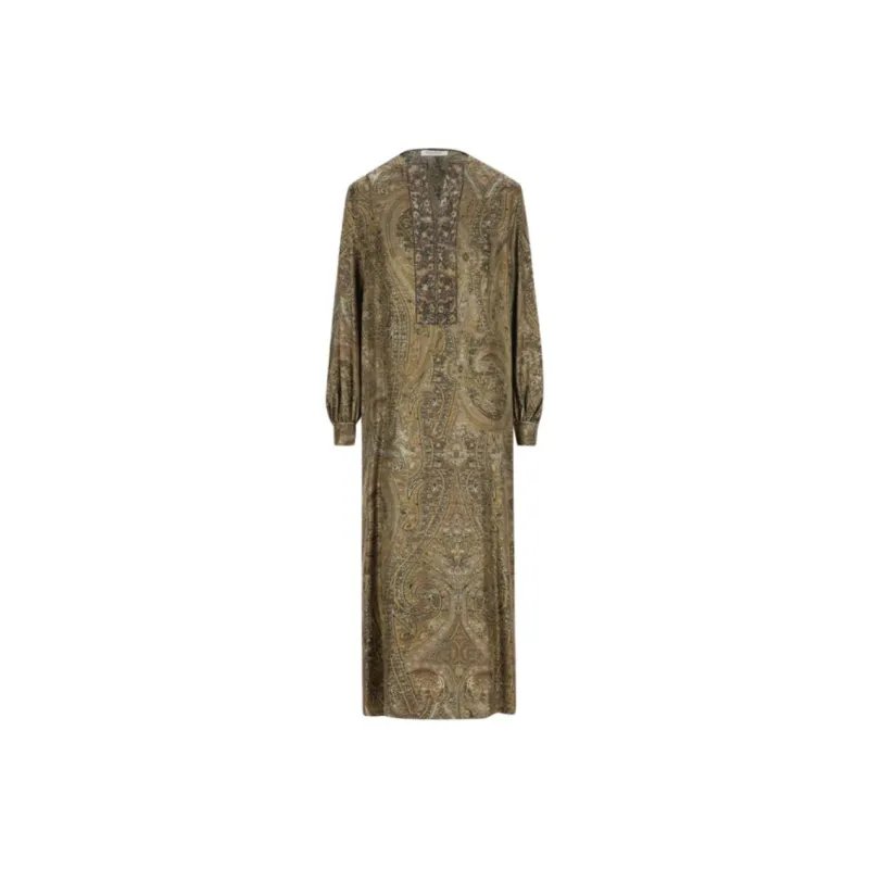 MaxMara Patterned Long Sleeve Dress-0
