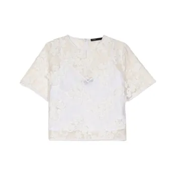 Maje Floral lace T shirt