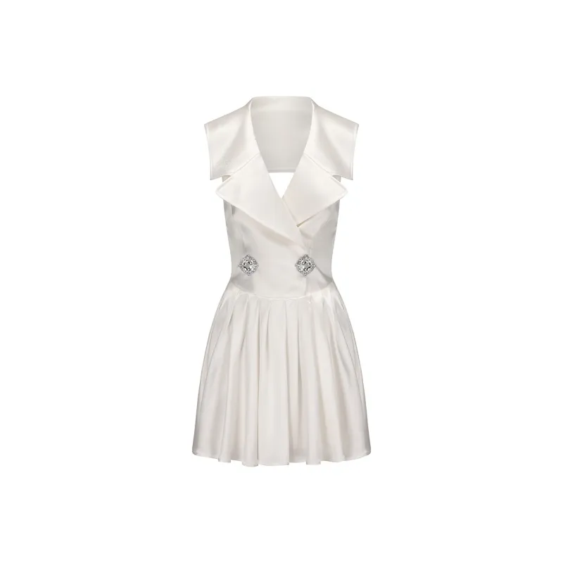NANA JACQUELINE Sleeveless Dress Women's White-0