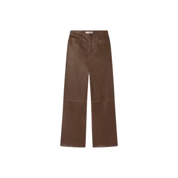 FRAME Leather Pants Women's Brown
