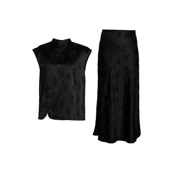 ROEYSHOUSE Skirt Set Women's Black