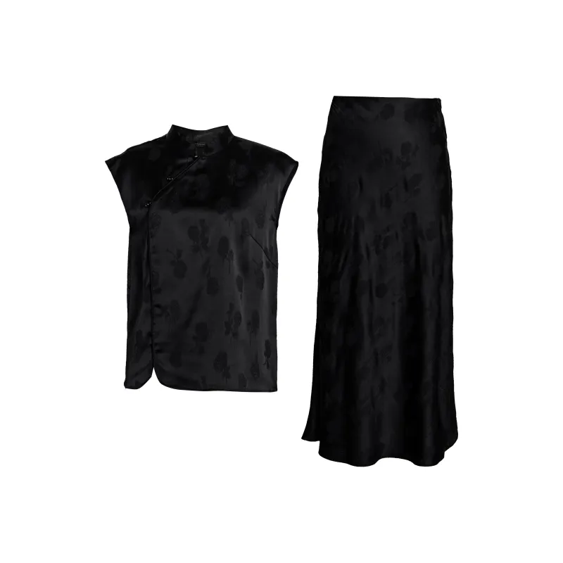 ROEYSHOUSE Skirt Set Women's Black-0