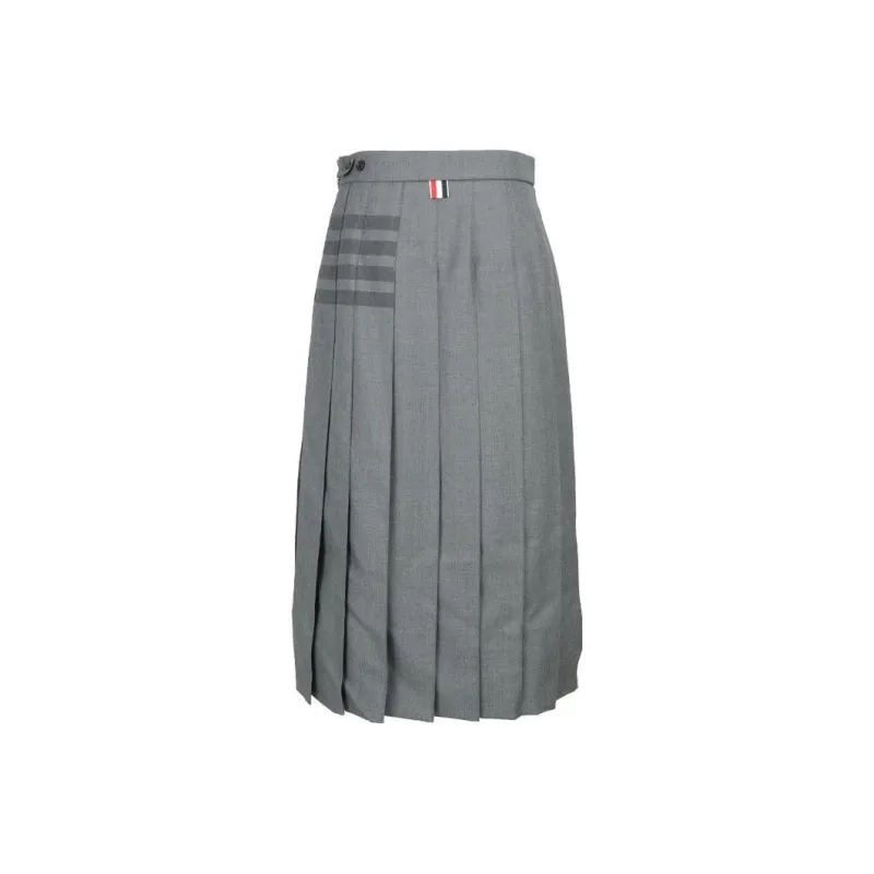 THOM BROWNE Casual Long Skirts Women's Dark Gray-0