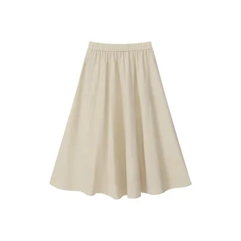 Katie Ermilio Casual Long Skirts Women's Apricot