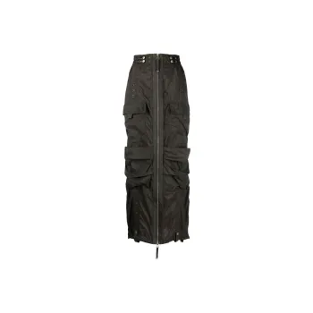 DIESEL O Crep Cargo Maxi Skirt