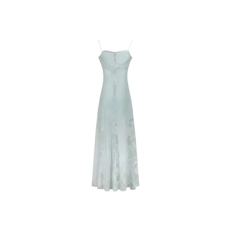 KKX Slip Dresses Women's Mint Green Dress-1