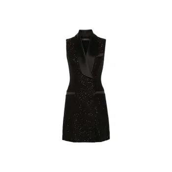 MaxMara Eiffel Embellished Sleeveless Dress