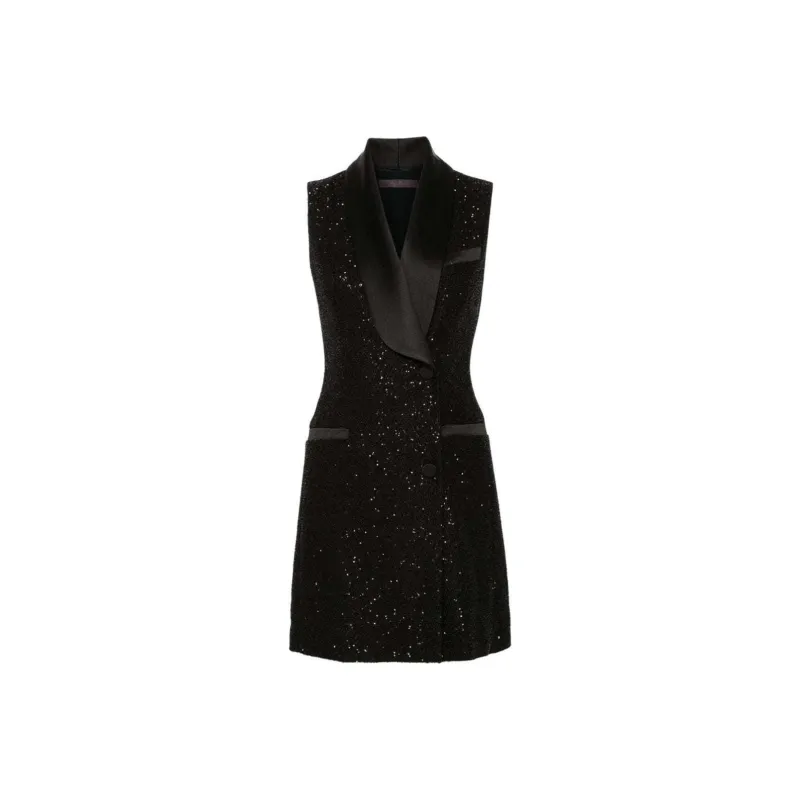 Max Mara Sequinned Sleeveless Dress-0