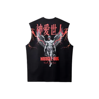 Muscle Dog Tank Tops Men Black