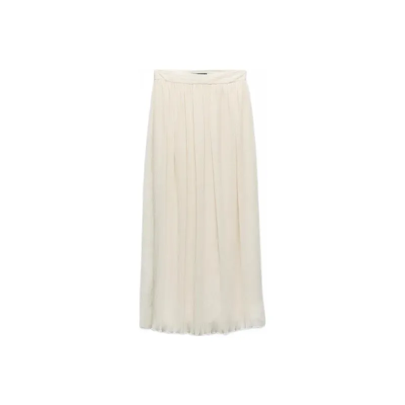 ZARA Casual Long Skirt Women's White-0