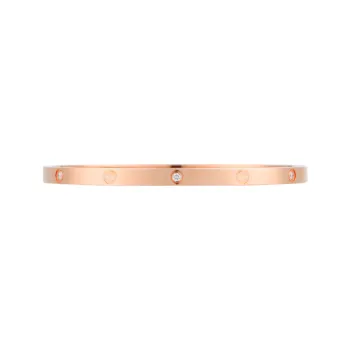 CARTIER LOVE Series 18K Rose Gold Bangles Women's