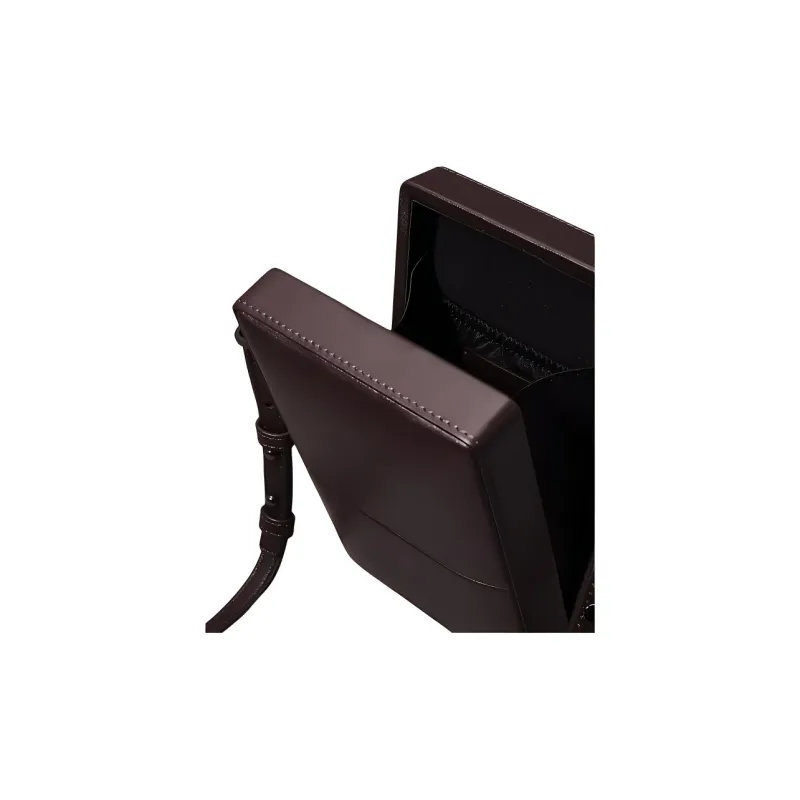 CALVIN KLEIN Leather Shoulder Bag Crossbody Bag Men's Dark Brown-3