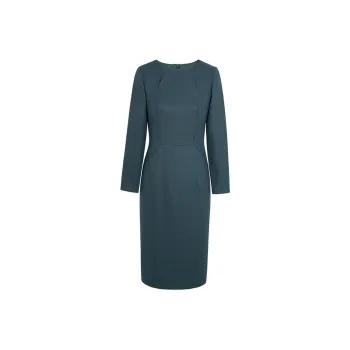 Mapping Long Sleeved Dresses Women's Dark Green