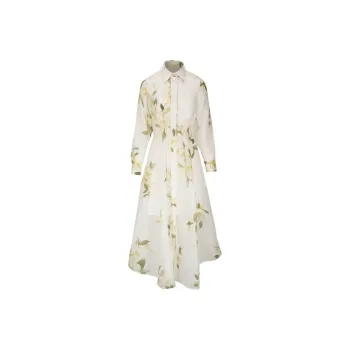 Zimmermann Harmony Floral-Printed Draped Midi Dress
