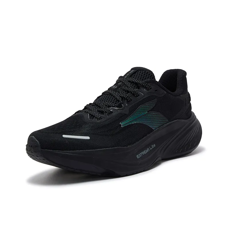 361° Abrasion Resistant Breathable Rebound Low Top Casual Running Shoes Men's Obsidian Black-1