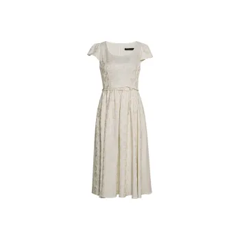 ROEYSHOUSE Short Sleeved Dress Women's Apricot