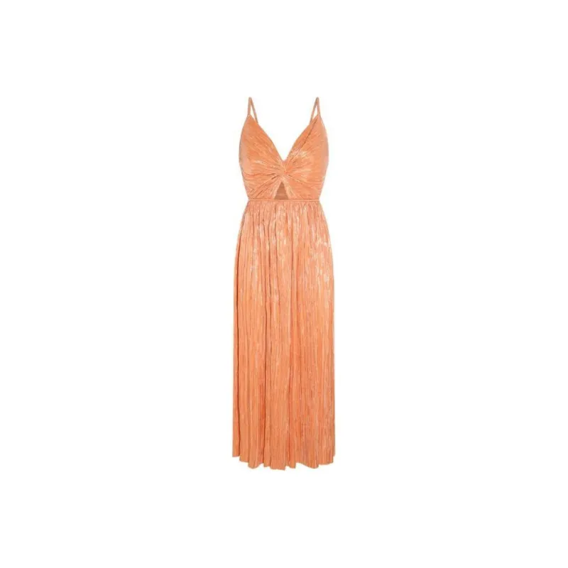 Sabina Musayev Lucca Pleated Midi Dress-0