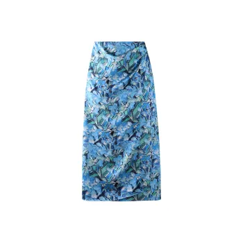 THE SEA LIFE Casual Long Skirt Women's Klein Blue