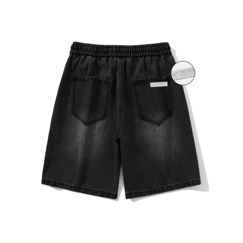 PAINT STAIN Denim Shorts Unisex-19