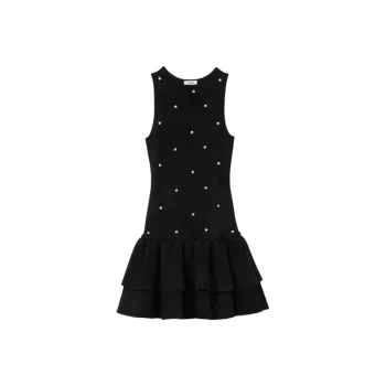 Sandro Bead embellished Mini Dress