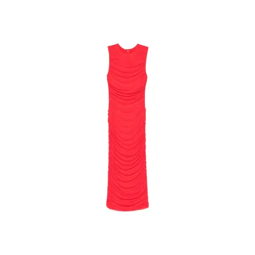 Rotate Mesh Sleeveless Midi Dress