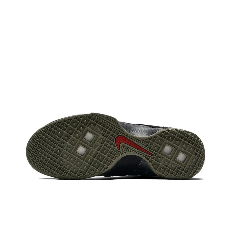 Nike Zoom Soldier 10 Anti Slip Wear Resistant High Top Basketball Shoes Men's Black-5
