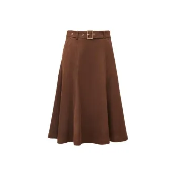 ONLY Casual Long Skirts Women's HFZ Steep Rock Brown STOUT