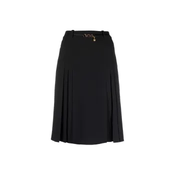 FANSIZHE VERSACE SS22 Casual Long Skirt Women's Black