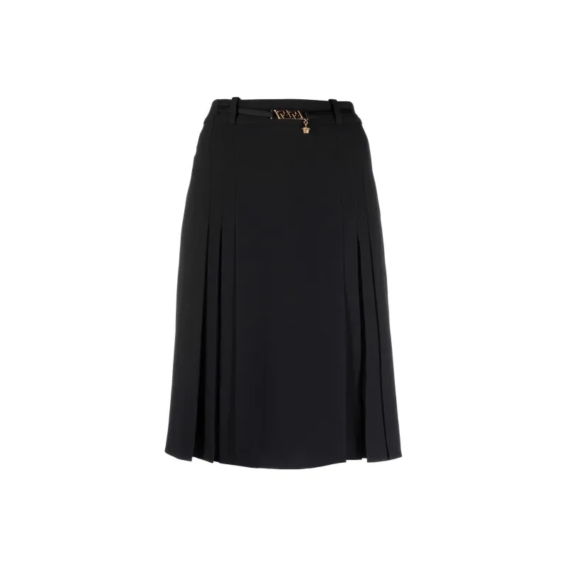 FANSIZHE VERSACE SS22 Casual Long Skirt Women's Black-0