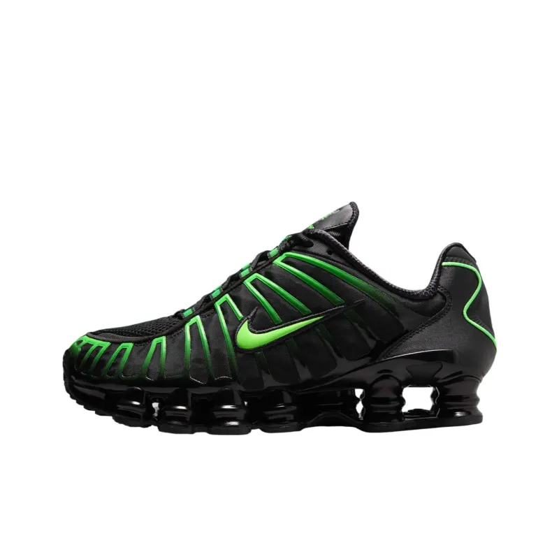 Nike Shox TL Series Anti Slip Wear Resistant Low Top Running Shoes Women's Black Green-0